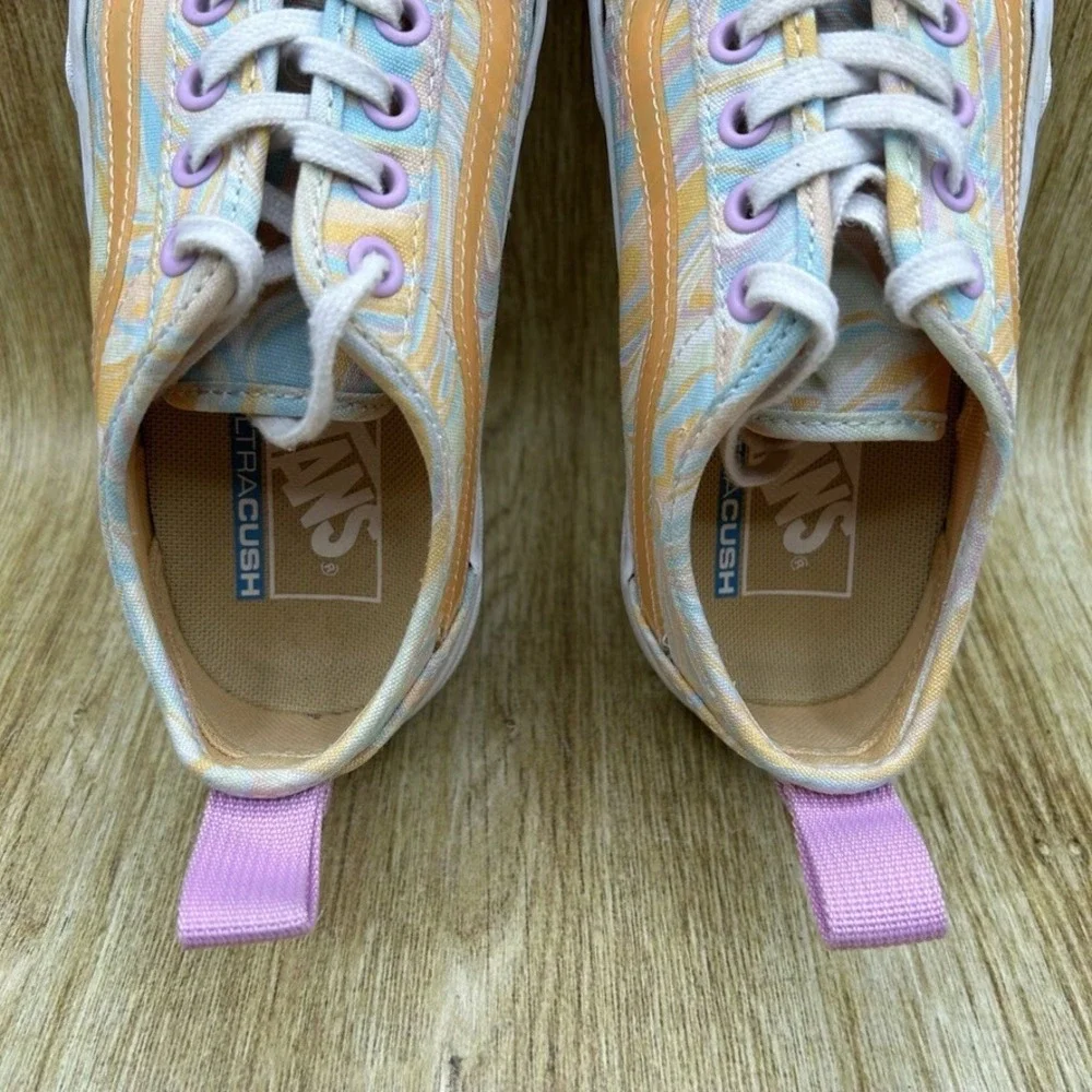 Vans‎ Sentry WC Women's 6.5 Multicolor Marble Swirl Low Platform Sneakers Shoes